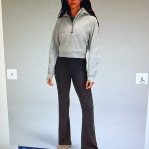 Lululemon Brushed Softreme Ribbed Zip Flared Pant 32.5